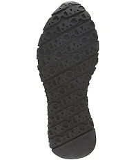 Michael Kors Nova Metallic Leather and Mesh Trainer Loafers