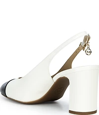 Michael Kors Piper Flex Slingback Kitten Heel Pumps