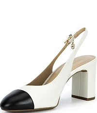 Michael Kors Piper Flex Slingback Kitten Heel Pumps