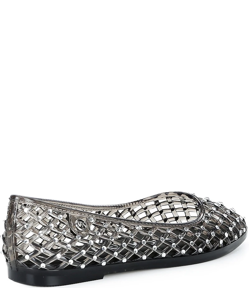 Michael Kors Pixie Jelly Rhinestone Embellished Ballet Flats
