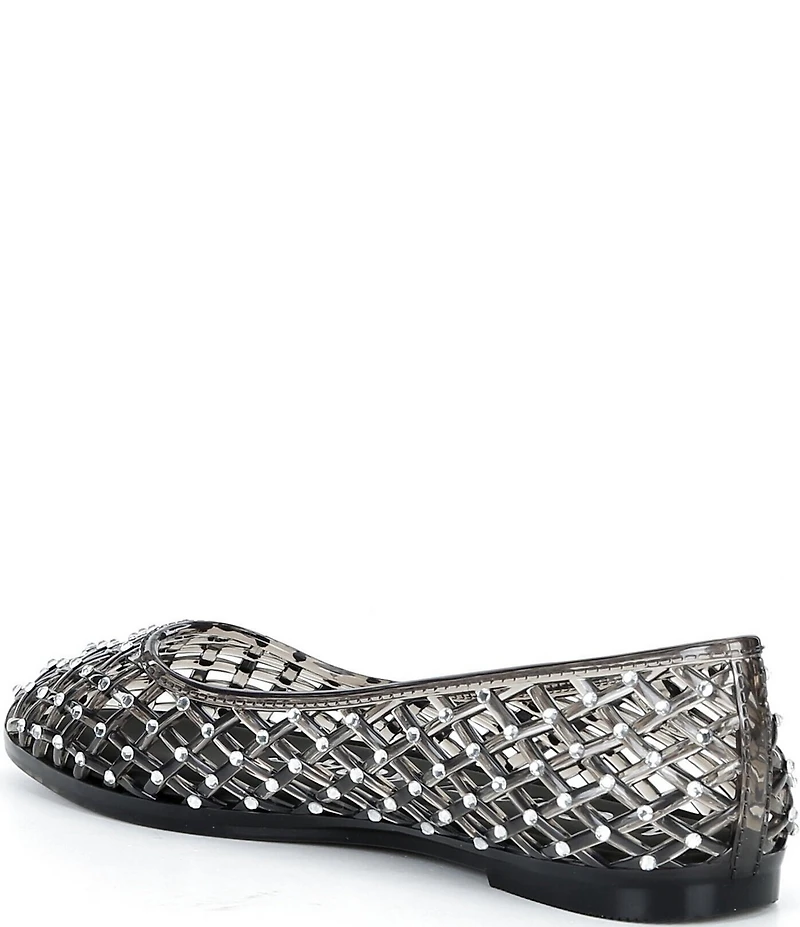Michael Kors Pixie Jelly Rhinestone Embellished Ballet Flats