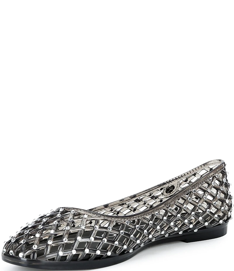 Michael Kors Pixie Jelly Rhinestone Embellished Ballet Flats
