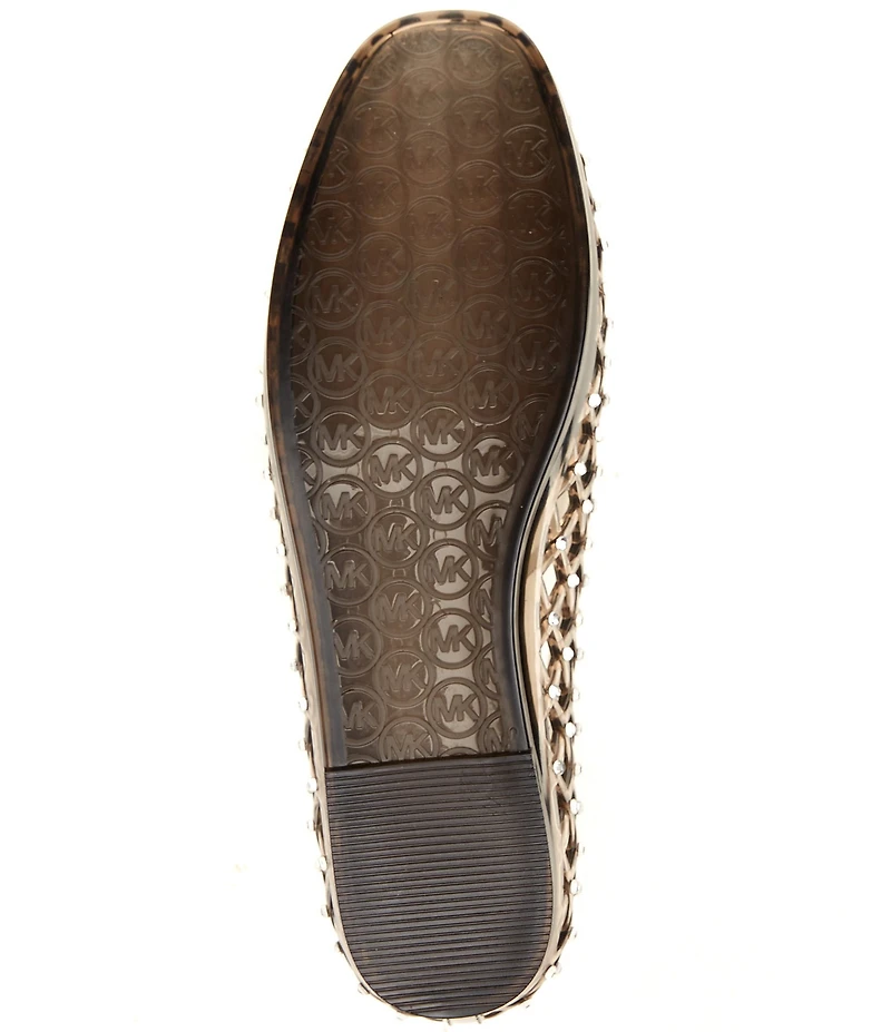 Michael Kors Pixie Jelly Rhinestone Embellished Ballet Flats