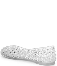 Michael Kors Pixie Jelly Rhinestone Embellished Ballet Flats