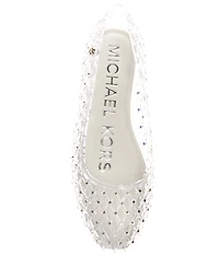 Michael Kors Pixie Jelly Rhinestone Embellished Ballet Flats