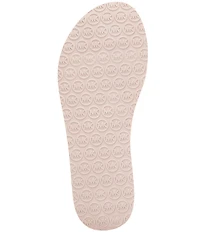 Michael Kors Posie Jelly Signature Print Footbed Flip Flops