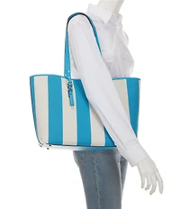 Michael Kors Quinn Large East West Top Zip Tote Bag