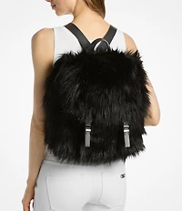 Michael Kors Quinn Medium Faux Fur Flap Backpack
