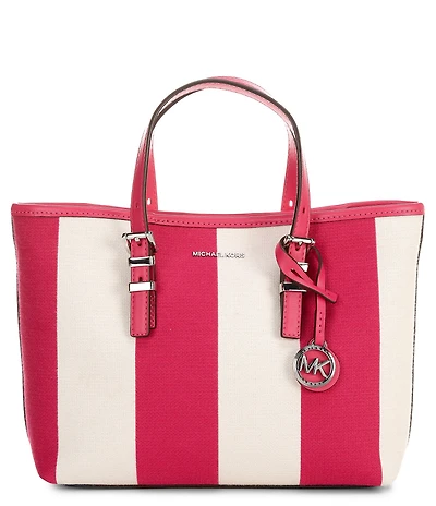 Michael Kors Quinn Small East West Stripe Tote Crossbody Bag