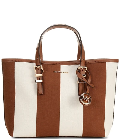 Michael Kors Quinn Small East West Stripe Tote Crossbody Bag