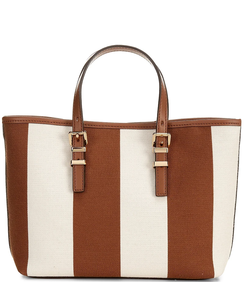 Michael Kors Quinn Small East West Stripe Tote Crossbody Bag