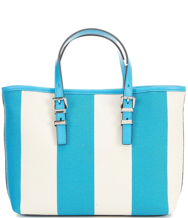 Michael Kors Quinn Small East West Stripe Tote Crossbody Bag