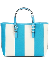Michael Kors Quinn Small East West Stripe Tote Crossbody Bag