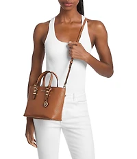 Michael Kors Quinn Small East West Top Handle Tote Crossbody Bag