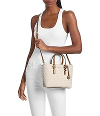 Michael Kors Quinn Small Signature East West Tote Crossbody Bag