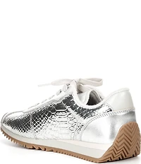 Michael Kors Rhodes Leather Lace Up Sneakers