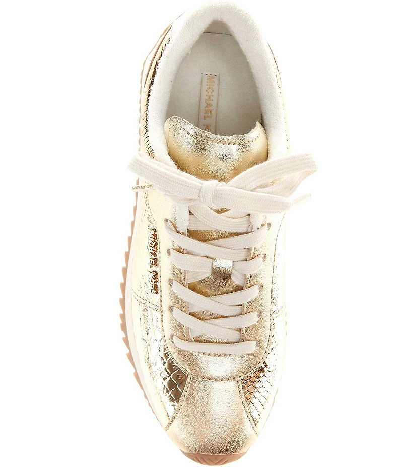 Michael Kors Rhodes Leather Lace Up Sneakers