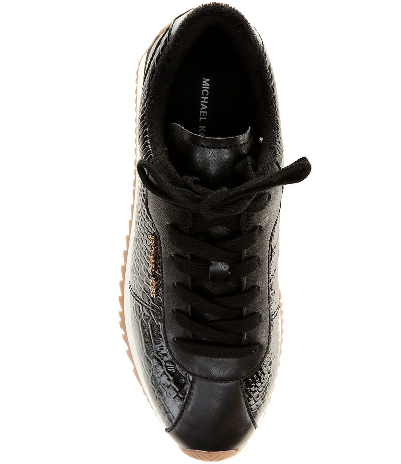 Michael Kors Rhodes Leather Lace Up Sneakers