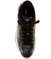 Michael Kors Rhodes Leather Lace Up Sneakers