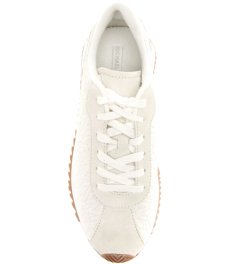 Michael Kors Rhodes MK Quilted Leather Trainer Sneakers