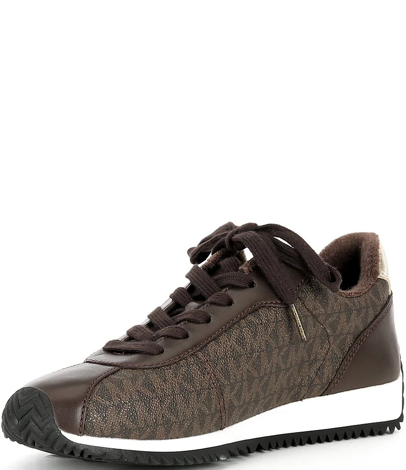 Michael Kors Rhodes Signature Logo Lace Up Sneakers