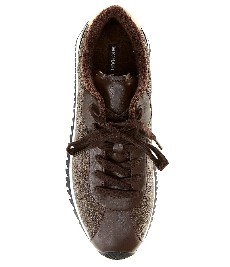 Michael Kors Rhodes Signature Logo Lace Up Sneakers