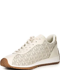 Michael Kors Rhodes Signature Logo Lace Up Sneakers