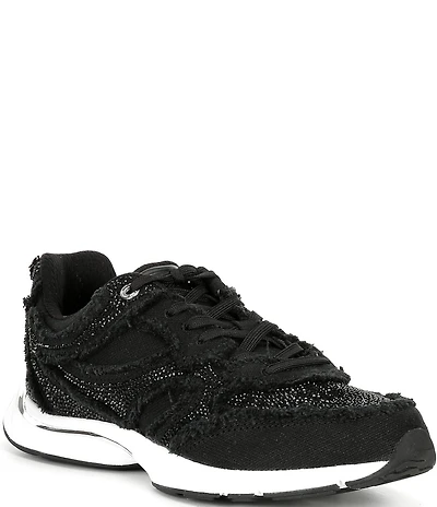 Michael Kors Riley Canvas Lace Up Sneakers