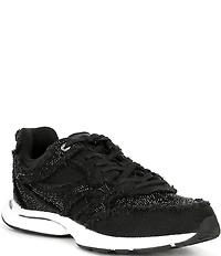 Michael Kors Riley Canvas Lace Up Sneakers