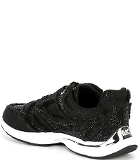 Michael Kors Riley Canvas Lace Up Sneakers