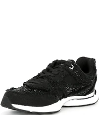 Michael Kors Riley Canvas Lace Up Sneakers