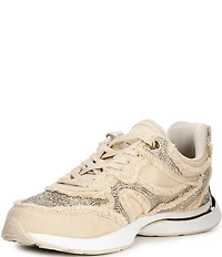 Michael Kors Riley Canvas Lace Up Sneakers