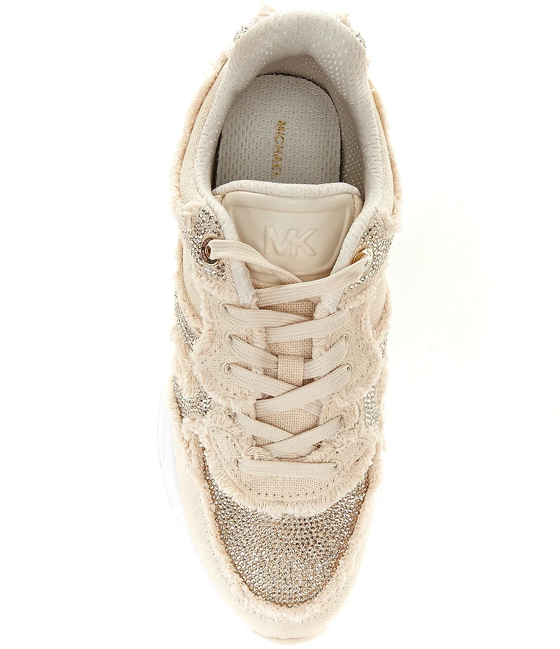 Michael Kors Riley Canvas Lace Up Sneakers