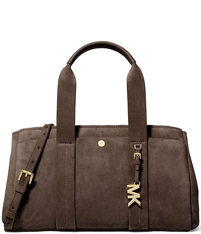 Michael Kors Romee Suede Small East-West Satchel Bag