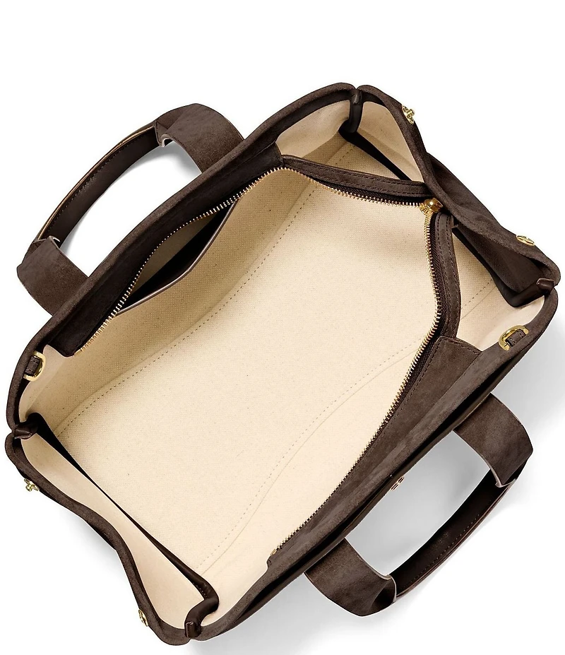 Michael Kors Romee Suede Small East-West Satchel Bag
