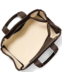 Michael Kors Romee Suede Small East-West Satchel Bag