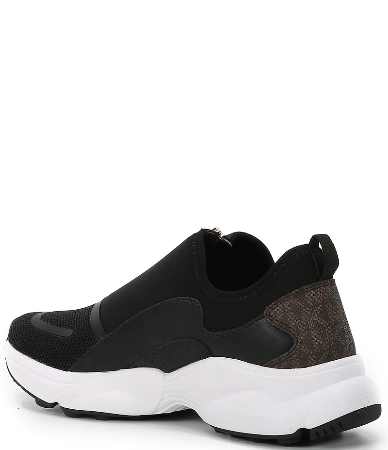 Michael Kors Sami Mesh Signature Logo Trainer Wedge Zip Sneakers