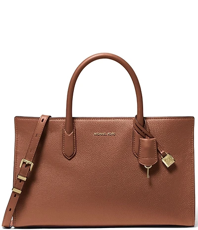 Michael Kors Scarlett Medium Leather Satchel Bag