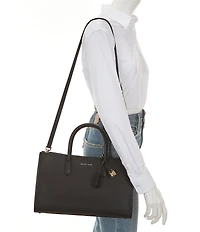 Michael Kors Scarlett Medium Leather Satchel Bag
