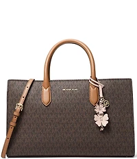 Michael Kors Scarlett Medium East West Top Zip Satchel Bag