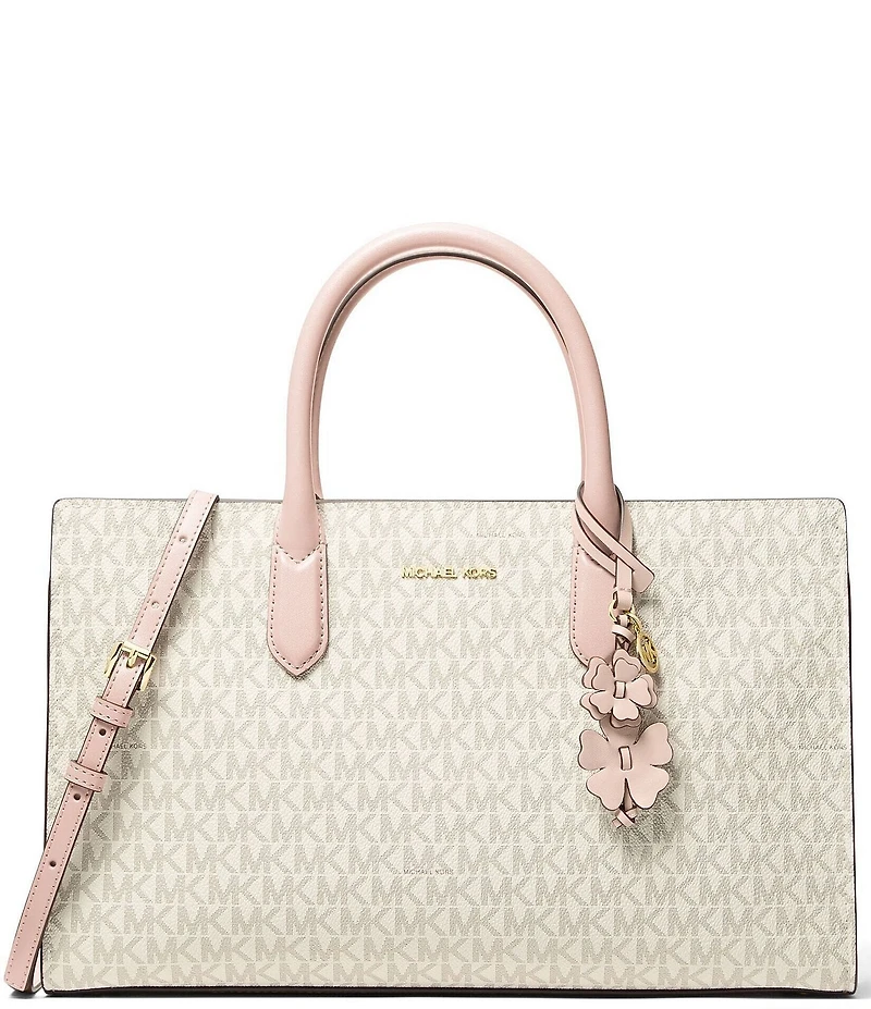 Michael Kors Scarlett Medium East West Top Zip Satchel Bag