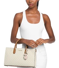 Michael Kors Scarlett Medium East West Top Zip Satchel Bag