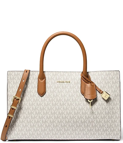 Michael Kors Scarlett Medium Signature Logo Satchel Bag
