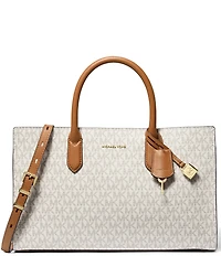Michael Kors Scarlett Medium Signature Logo Satchel Bag