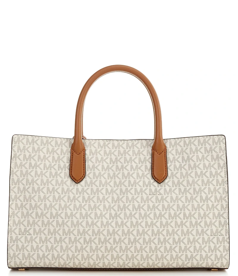 Michael Kors Scarlett Medium Signature Logo Satchel Bag