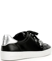 Michael Kors Scotty Leather Charm Hardware Perforated Sneakers