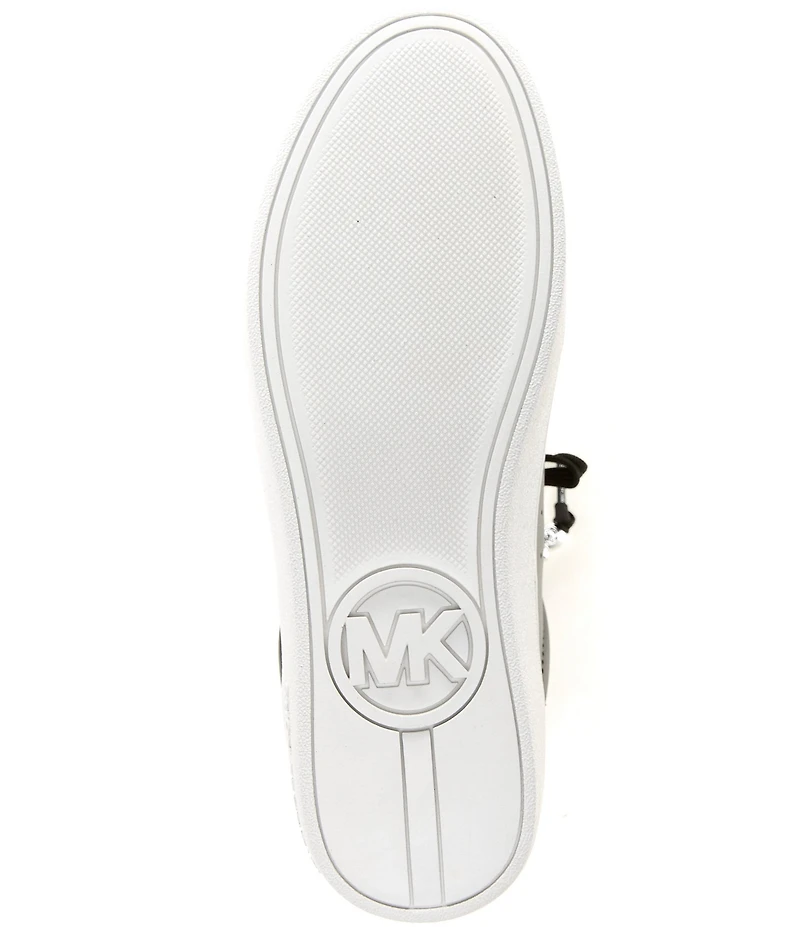 Michael Kors Scotty Leather Charm Hardware Perforated Sneakers