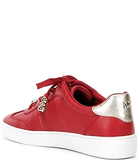 Michael Kors Scotty Leather Charm Hardware Perforated Sneakers