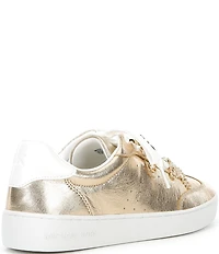 Michael Kors Scotty Leather Charm Hardware Perforated Sneakers