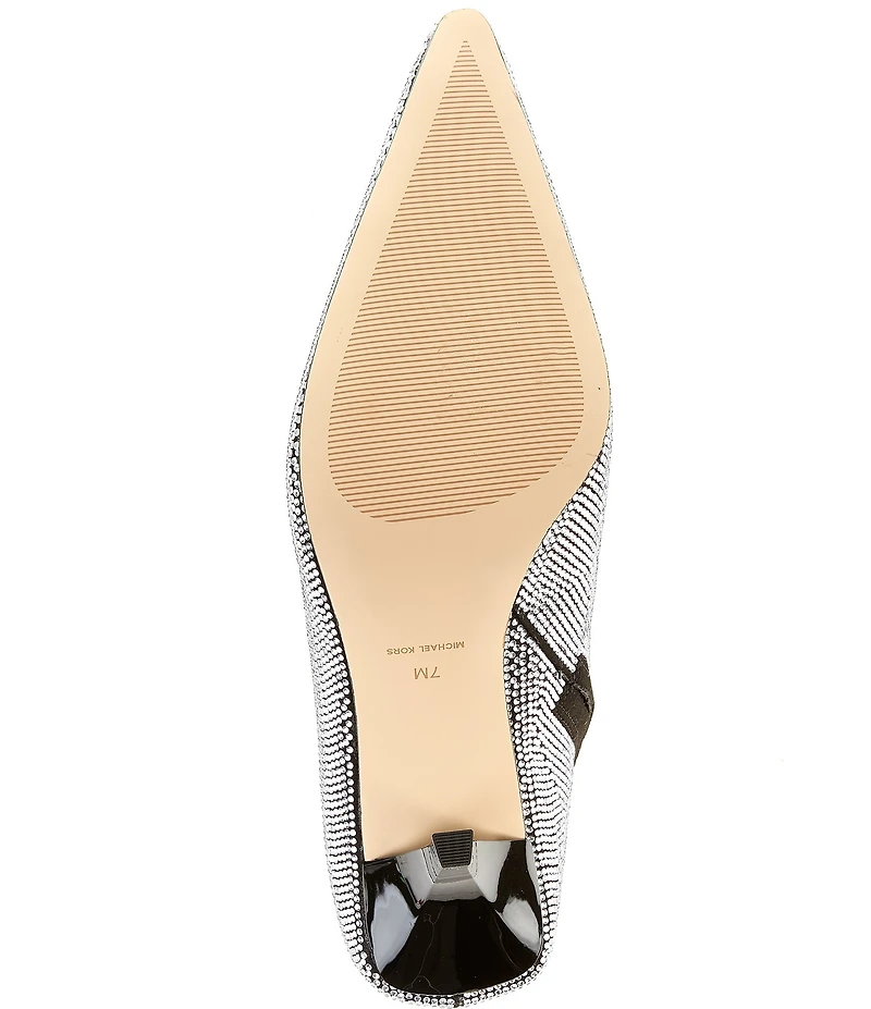 Michael Kors Selina Microsuede Hot Fix Stone Booties